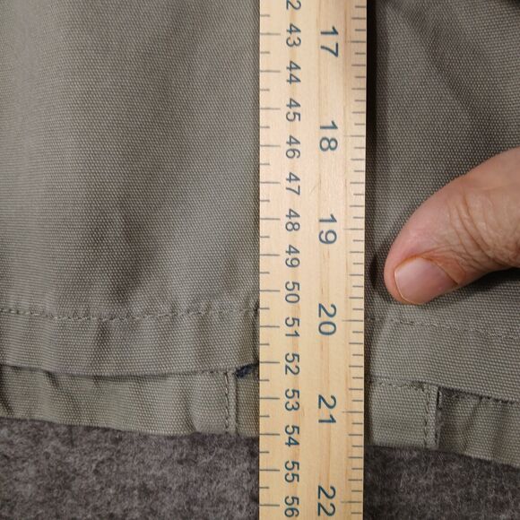 Kenzie Jeans Olive‎ Green Denim Snap Up Utility Jacket Size XL Style ENG02287X - Picture 10 of 13